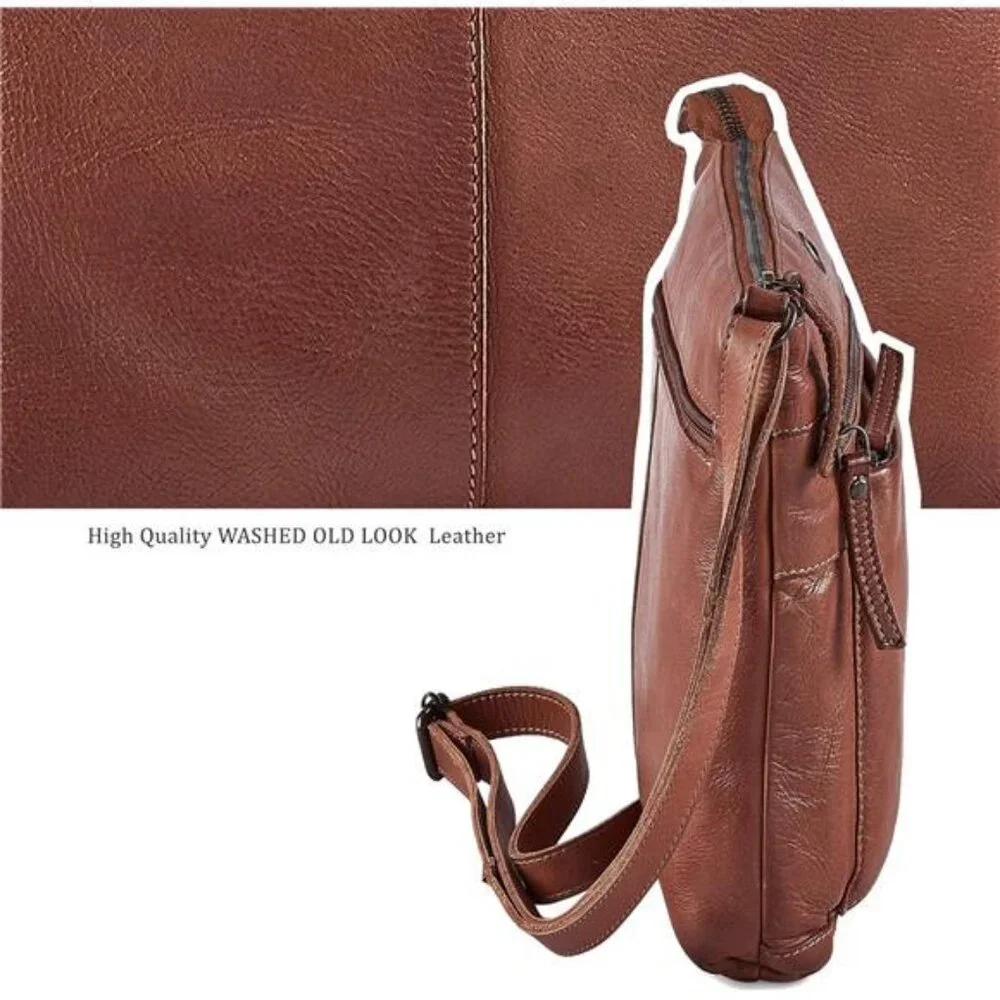 Real Leather Purse for Women Crossbody Bag Travel Shoulder Handbag Small
